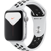 Apple Watch Nike Series 5(GPSモデル)- 44mm シルバーアルミニウムケースとピュアプラチナム/ブラックNikeスポーツバンド MX3V2J/A