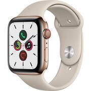 Apple Watch Series 5(GPS + Cellularモデル)- 44mm ゴールドステンレススチールケースとストーンスポーツバンド MWWH2J/A