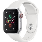 Apple Watch Series 5(GPS + Cellularモデル)- 40mm シルバーアルミニウムケースとホワイトスポーツバンド MWX12J/A
