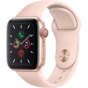 Apple Watch Series 5(GPS + Cellularモデル)- 40mm ゴールドアルミニウムケースとピンクサンドスポーツバンド MWX22J/A