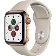 Apple Watch Series 5(GPS + Cellularモデル)- 40mm ゴールドステンレススチールケースとストーンスポーツバンド MWX62J/A