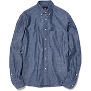 ボタンダウンカラーインディゴシャツ B.D. Collar Indigo Shirt GL59107P インディゴ(ID) Lサイズ [アウトドア シャツ メンズ]