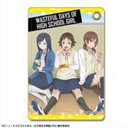 女子高生の無駄づかい レザーパスケース デザイン01 [キャラクターグッズ]