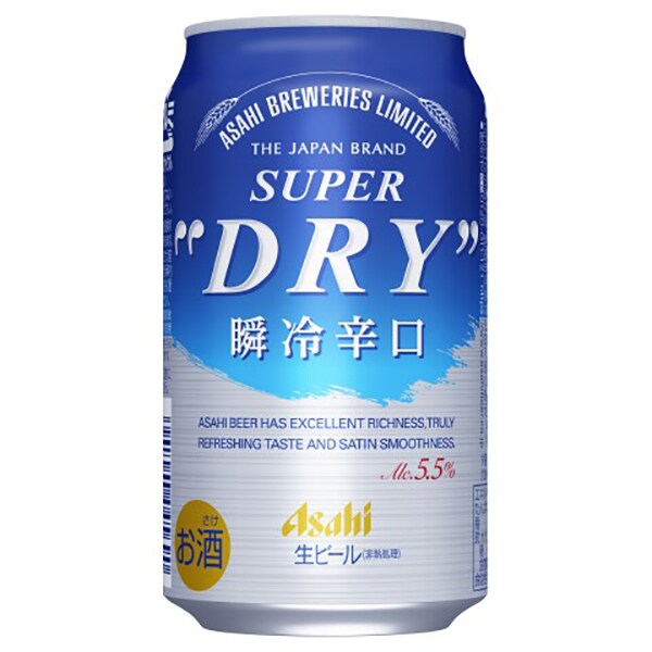 アサヒ スーパードライ 瞬冷辛口 5 5度 350ml 24缶 ケース ビール