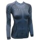 POWER VIP Womens T-SHIRT LONG SLEEVE POLSW99200 ダークグレー XS [スキーアンダーシャツ レディース]