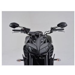 98916 ブラストブラック ヘキサゴン ブルーミラー(防眩鏡)パラレルミラー Amazon | デイトナ(Daytona) バイクミラー パラレルミラー 片側1
