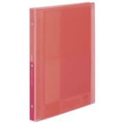 クリヤーブック<Glassele>(替紙式)A4 15枚 コーラルピンク ラ-GL720P