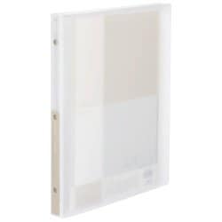 クリヤーブック<Glassele>(替紙式)A4 15枚 オフホワイト ラ-GL720W