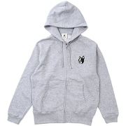 CP19659 133 M [裏起毛ZIPパーカー パイド ヘザーグレー Mサイズ]
