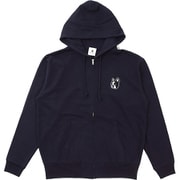 CP19659 21 L [裏起毛ZIPパーカー パイド ネイビー Lサイズ]