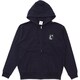 CP19659 21 XL [裏起毛ZIPパーカー パイド ネイビー XLサイズ]