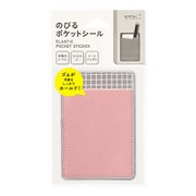 ポケットシール のびる ピンク×格子 82488006