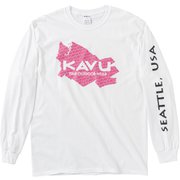 モノグラムマップL/S Tee 19821130010005 010(White) Mサイズ [アウトドア カットソー 男性用]
