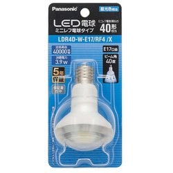 LED電球 ミニレフ電球タイプ E17口金 昼光色相当 LDR4DWE17RF4X