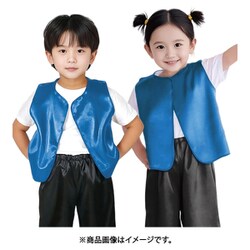 ソフトサテンベスト J 青