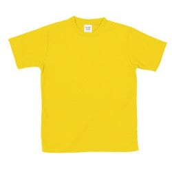 ATドライTシャツ 130cm イエロー 150gポリ100％
