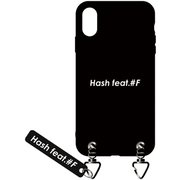 HF-I9-004 [iPhone XRケース Hashfeat.#F マットBK]