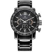 腕時計 MEGIR Analog Stainless Steel Watch_BK-1