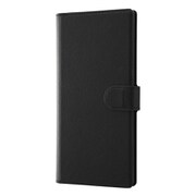 Galaxy Note10+ 手帳型ケース ソフトタイプ マグネット/ブラック/ブラック RT-GN10PTLC1/BB