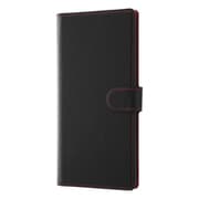 Galaxy Note10+ 手帳型ケース ソフトタイプ マグネット/ブラック/レッド RT-GN10PTLC1/BR