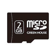 GH-SDMR2GA [microSDカード 2GB アダプタ付 3年保証 防水IPX7]