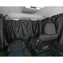 7902-06BK [車用カーテン プライバシーカーテン 普通車用/ミニバン1台分 UVカット 収納袋付き ブラック]