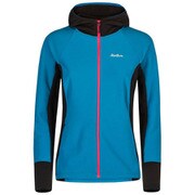 STRETCH MIX HOODY MAGLIA WOMAN MMAP42W 8304 ペールブルー/ピンク Lサイズ [アウトドア フリース レディース]