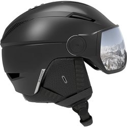 Salomon Pioneer Visor ヘルメット L ブラック サロモン（SALOMON）（メンズ）ヘルメット スキー スノーボード
