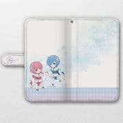 Re：ゼロから始める異世界生活 手帳型スマホケース ラム＆レム/幼少期 汎用Lサイズ [キャラクターグッズ]