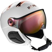 Chrome WHITE/PG - PGミラー KA-SHE60V29560 ホワイト/ピンクゴールド 60cm [スキーヘルメット]