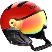 Montecarlo RED - redミラー KA-SHE62V20462 レッド/ブラック 62cm [スキーヘルメット]