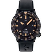 Diving Watches(ダイバーズウォッチ) U1 Si Uボートスチール BKPVD BKシリコン 44mm 100BAR U1.S.E