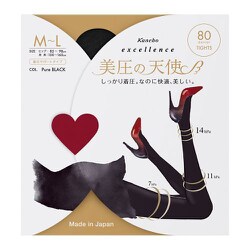 エクセレンス 美圧の天使(80Dタイツ)M～Lサイズ BK EXB80MLBK