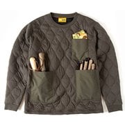 CAMP POCKET QUILT CREW GSC-28 オリーブ Lサイズ [アウトドア カットソー メンズ]