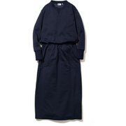 W T/C SWEAT T-DRESS 5102-95206 NAVY Mサイズ [スウェットドレス レディース]