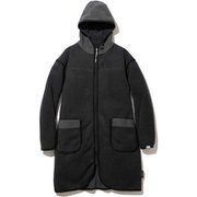 W POLA305 FLEECE HD COAT 5102-96207 CHARCOAL Mサイズ [フリースコート レディース]