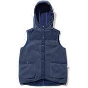 W SHEEP FLEECE HD VEST 5102-96209 NAVY Mサイズ [フリースベスト レディース]
