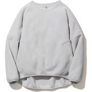 W POLA203 FLEECE CREW 5102-96210 LIGHT GRAY Sサイズ [長袖フリース レディース]