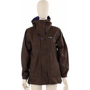 W SHOWER HOODIE 5104-95403 DARK BROWN Sサイズ [アウトドア 防水ジャケット レディース]