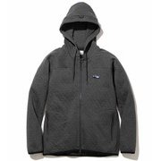 M QUILTED PUFF PARKA 5002-95208 CHARCOAL Lサイズ [キルト調パーカー メンズ]