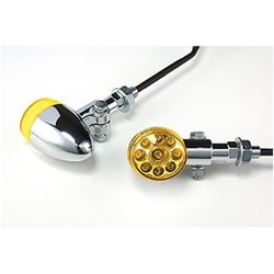 汎用LEDウィンカー リボルバータイプ 左右セット オレンジ 313806
