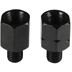 汎用逆8mm/10mm ミラーアダプター 黒 602503
