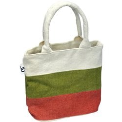 JUTE tote bag Sサイズ OLV/OR