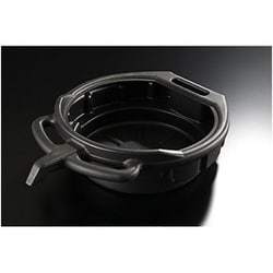 プラスチックオイルドレンパン 8L 黒 975082