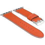 CLB01117 [Cozistyle - Striped Leather Band for Apple Watch Red/White]