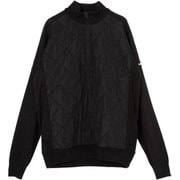 QGM03BBKM [19AW TOUR B 長袖ハーフジップセーター 防風機能付き メンズ Mサイズ ブラック]