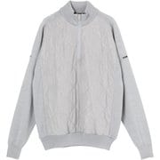 QGM03BMGM [19AW TOUR B 長袖ハーフジップセーター 防風機能付き メンズ Mサイズ ミディアムグレー]