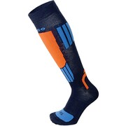 CA-2608 KIDS SKI SOCKS WMKD-002-02 NAVY XLサイズ(23-24.5cm) [スキーソックス キッズ]