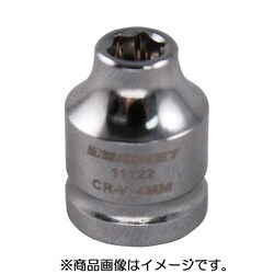 11122 [1/4DR 4MM ショートソケット （6角）]