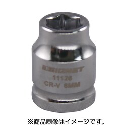 11126 [1/4DR 6MM ショートソケット （6角）]